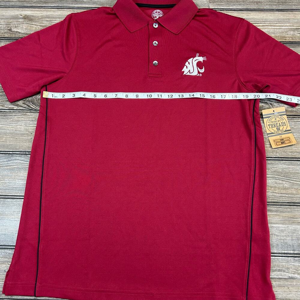 Washington State Cougars NCAA Polo Shirt - Men's Medium - Picture 2 of 4